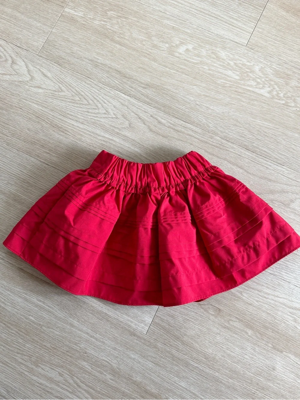 Osh Kosh B’gosh Little Girl’s Red Ruffle Pull-On Skirt Sz 2T